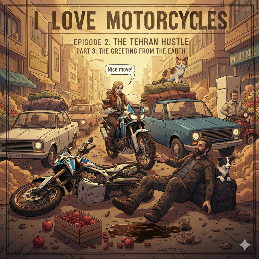 Wypadek motocyklowy w Teheranie