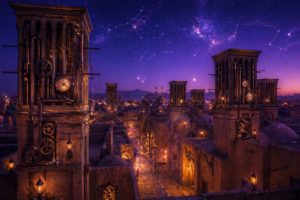 Yazd - Iran wieża wiatrów